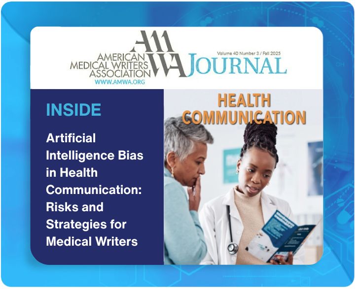 Thera-Business Team Authors Article in Fall issue of the AMWA Journal Exploring AI Bias in Health Communication